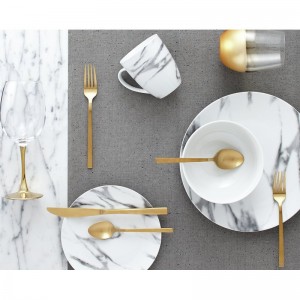 Wrought Studio Best Couple Marble 16 Piece Dinnerware Set, Service for 4 SDFY1865